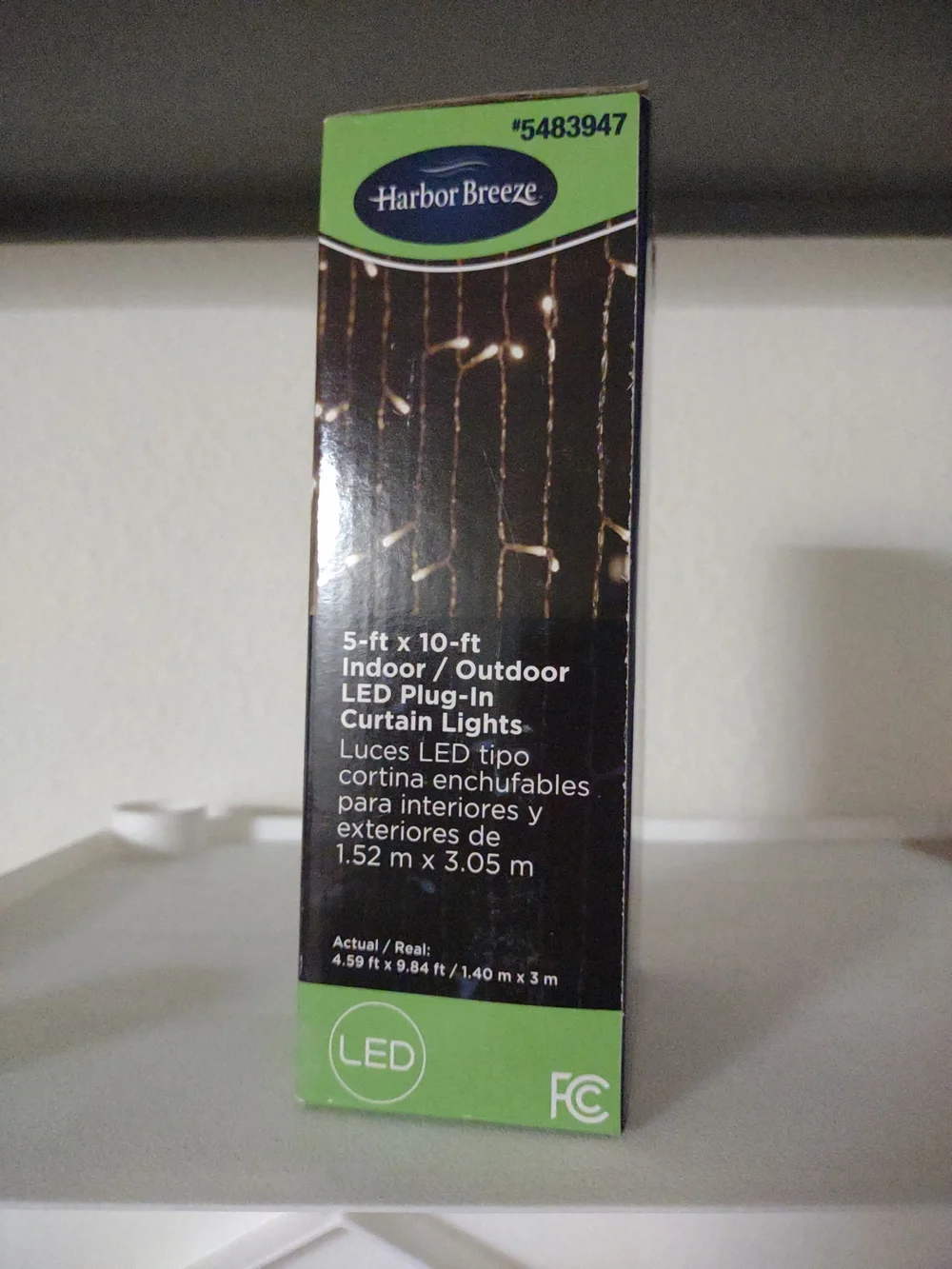 Harbor Breeze LED Curtain String Lights  Warm White New